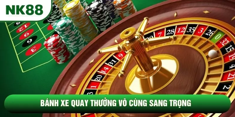 Bánh xe quay thưởng vô cùng sang trọng