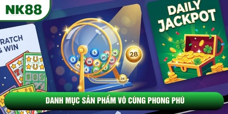 Danh mục sản phẩm vô cùng phong phú