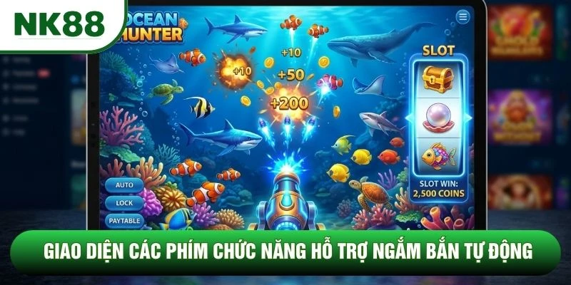 Giao diện các phím chức năng hỗ trợ ngắm bắn tự động