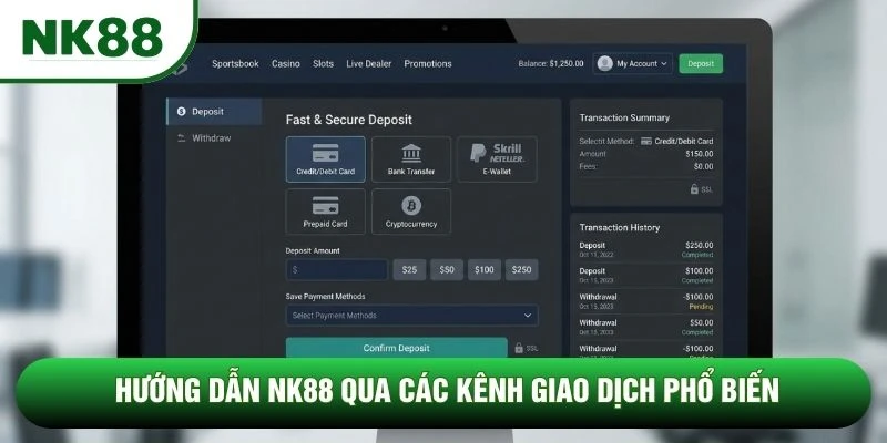 Hướng dẫn NK88 qua các kênh giao dịch phổ biến