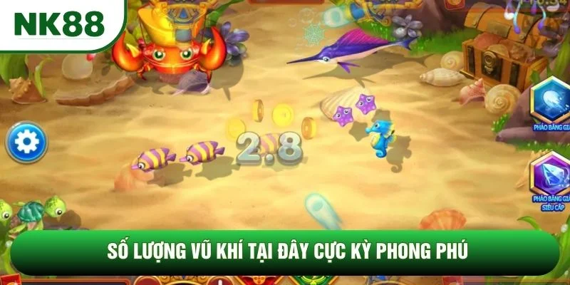 Số lượng vũ khí tại đây cực kỳ phong phú Số lượng vũ khí tại đây cực kỳ phong phú