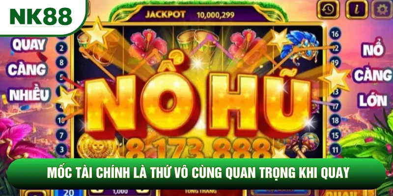 Mốc tài chính là thứ vô cùng quan trọng khi quay